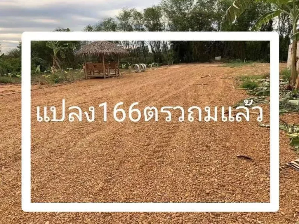 ขายที่ดินเปล่า166ตรว