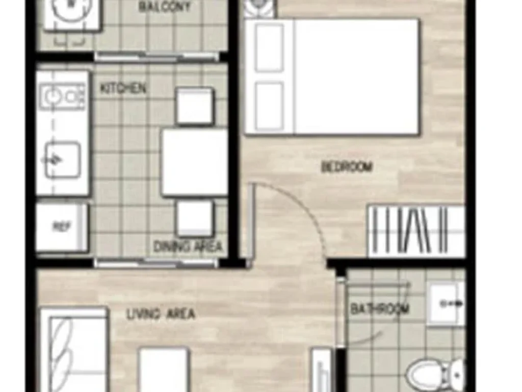 คอนโด The Base แจ้งวัฒนะ ชั้น 23 พร้อมเฟอร์