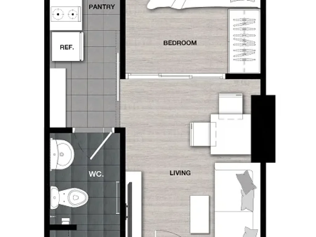 ให้เช่าคอนโด The Kith Plus สุขุมวิท 113 ขนาด 1ห้องนอน ใกล้ BTS สำโรง