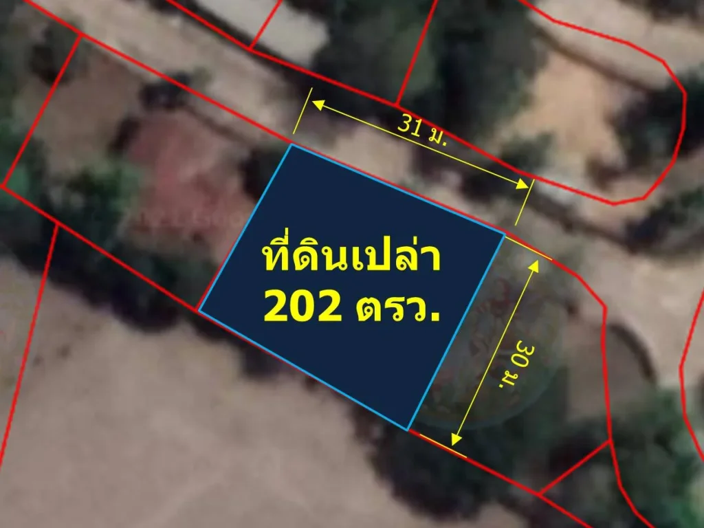 ขายที่ดินเปล่า 202 ตรว ถมแล้ว บ้านถวาย ตหนองแก๋ว อหางดง