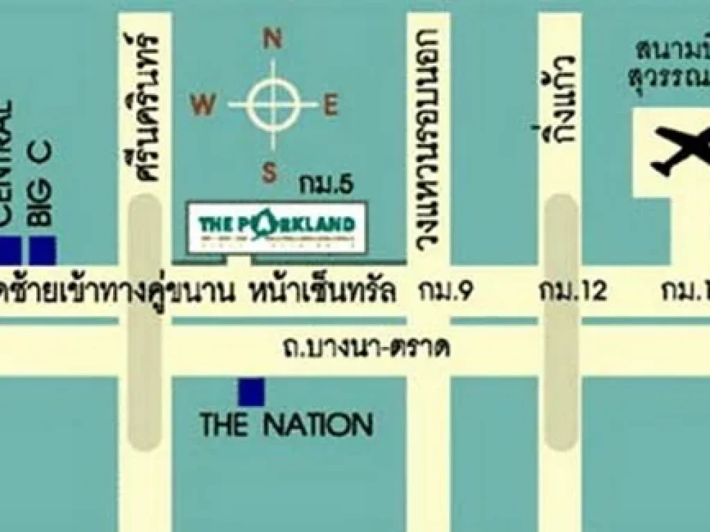 ให้เช่า 6500 คอนโด เดอะ พาร์คแลนด์ บางนา บางนา-ตราด กม5