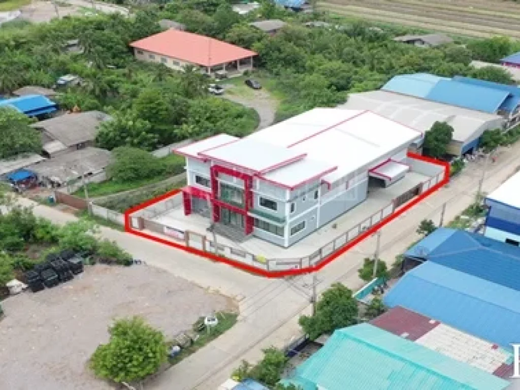 ขายโรงงานใหม่ 540 ตรม สำนักงานโรงงาน ถนน 2 ด้าน ใกล้ท่าเสา เพียง 95 ล้านบาท