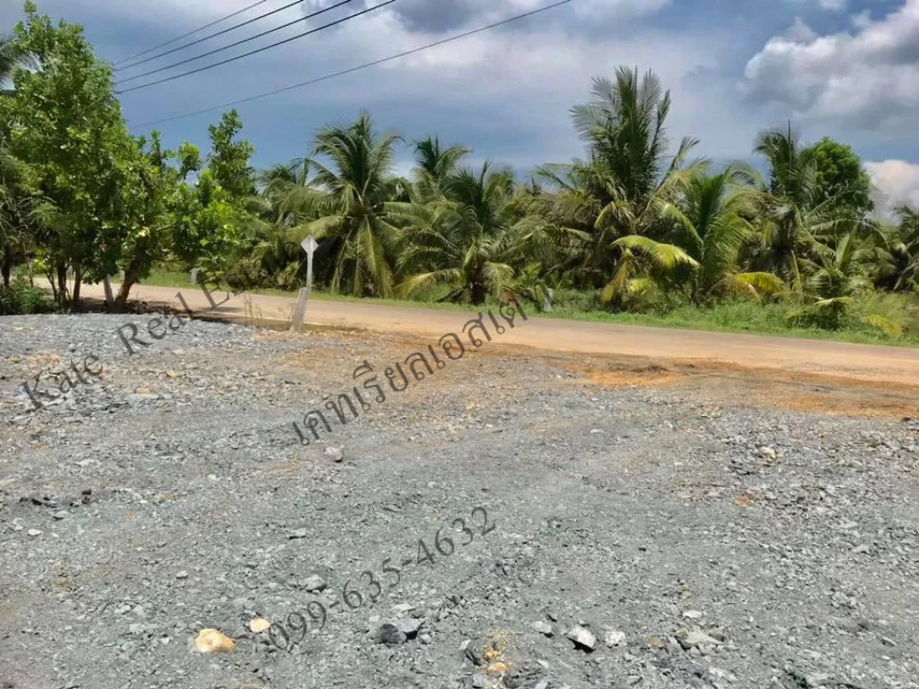 ขายที่ดินบ้านแพ้ว จังหวัดสมุทรสาคร ติดถนน ติดคลอง