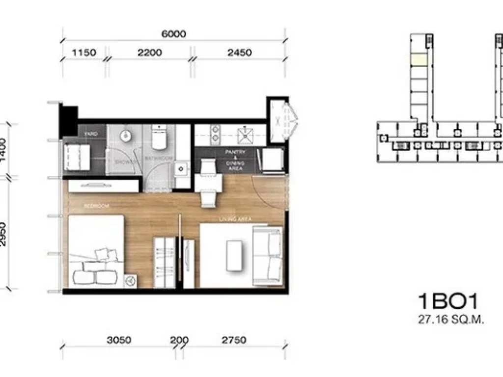 ให้เช่า Wish Signature Midtown Siam BTS ราชเทวี 350 m 1ห้องนอน 1ห้องน้ำ ราคา18000 บาท