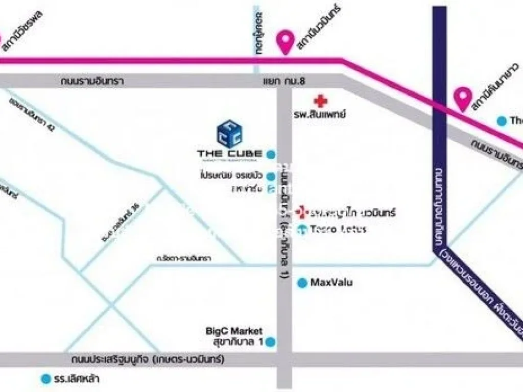 ให้เช่าคอนโด เดอะ คิวบ์ นวมินทร์-รามอินทรา The Cube