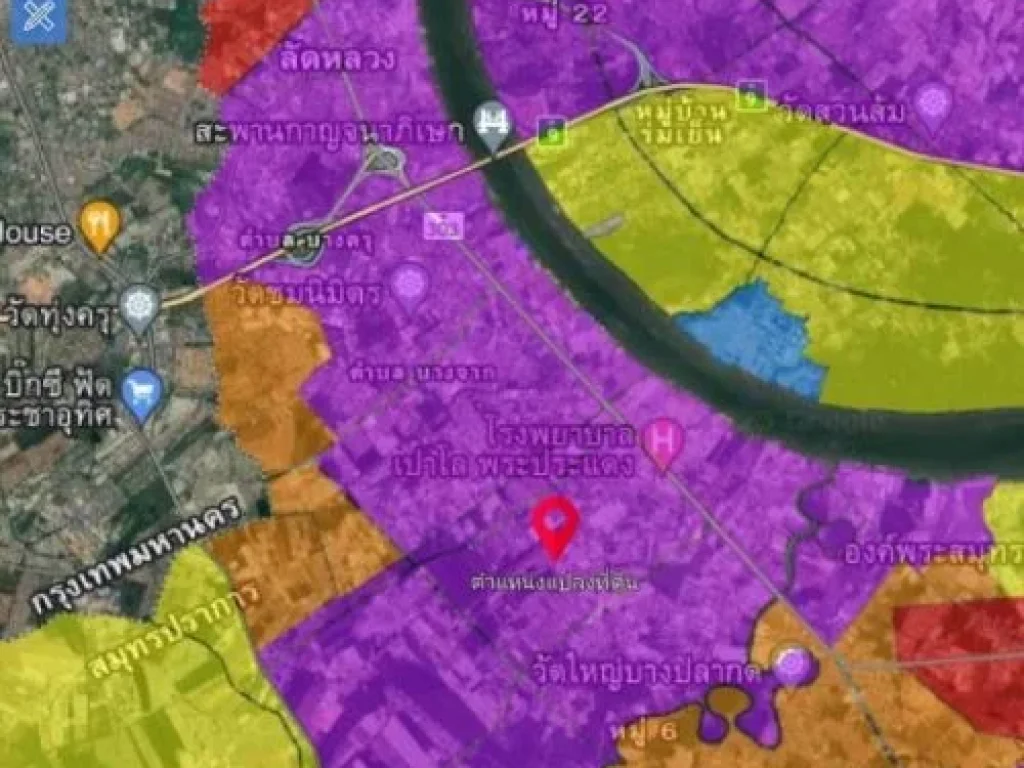 ขายด่วน ที่ดินผังสีม่วง ถมแล้ว ติดถนน สาธารณูปโภค ครบครัน