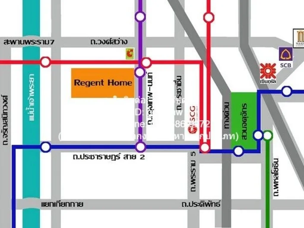 คอนโดมิเนียม Regent Home 28 Bangson 1820000 B ใกล้