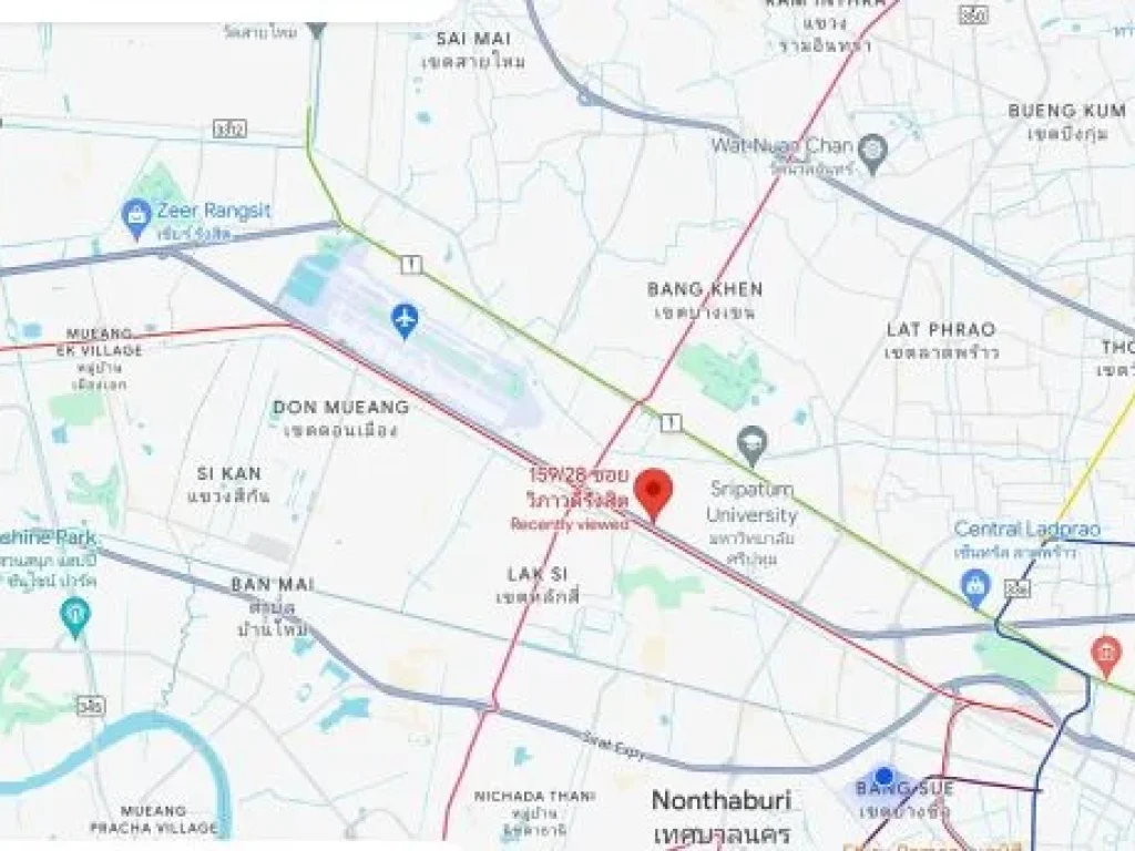 ขายที่ดิน 1 ไร่ ติดถนนวิภาวดีรังสิตซอย62 ตลาดบางเขน หลักสี่