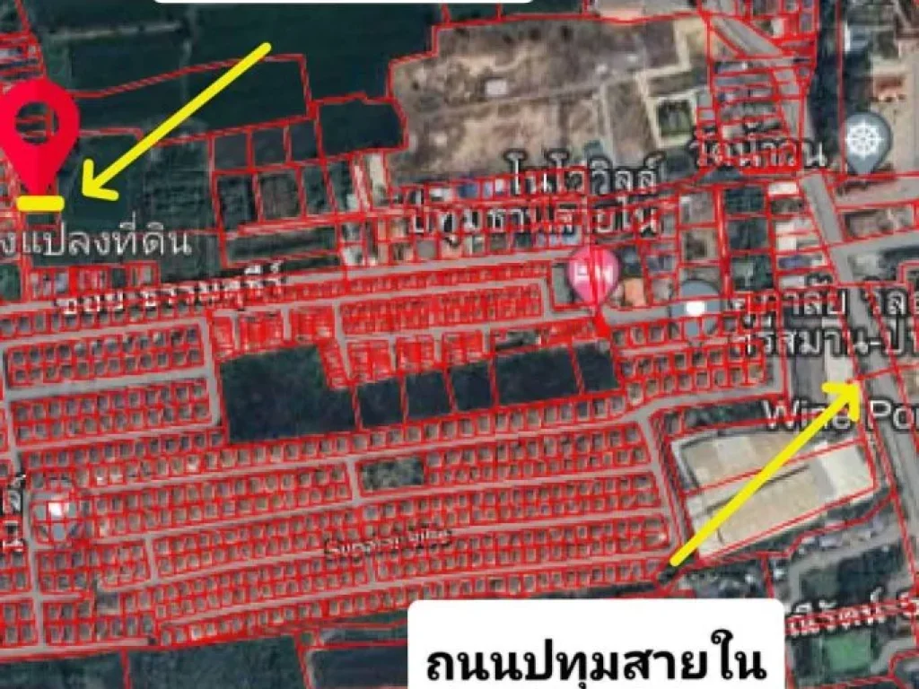 ขายด่วน ที่ดิน100วา ซธรรมสุธีร์ ตบางเดื่อ อเมืองปทุม