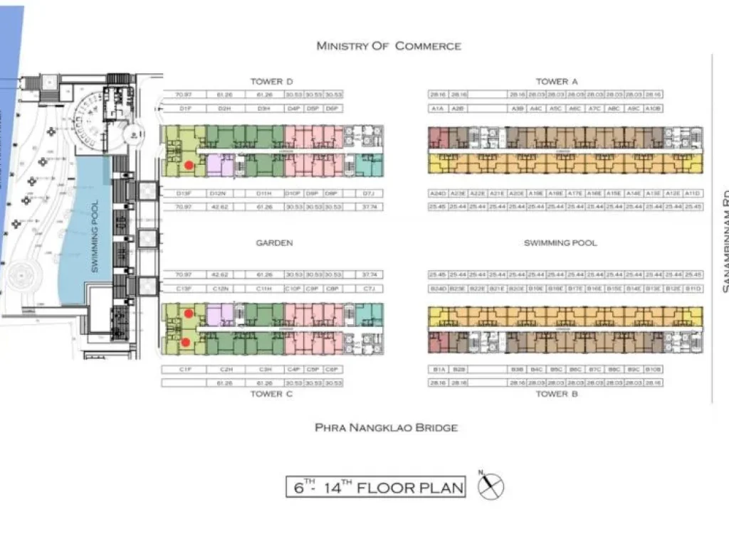 ขาย คอนโด Manor สนามบินน้ำ วิวแม่น้ำและสระ ชั้น 11 ตึก C 1