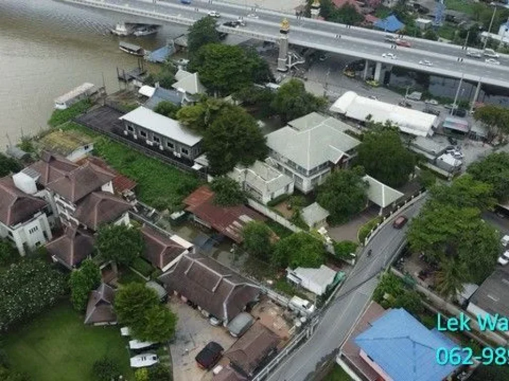 ขายที่ดินติดแม่น้ำ ทำเลทอง ใกล้สะพานพระราม 4 พร้อมวิวสวยๆ