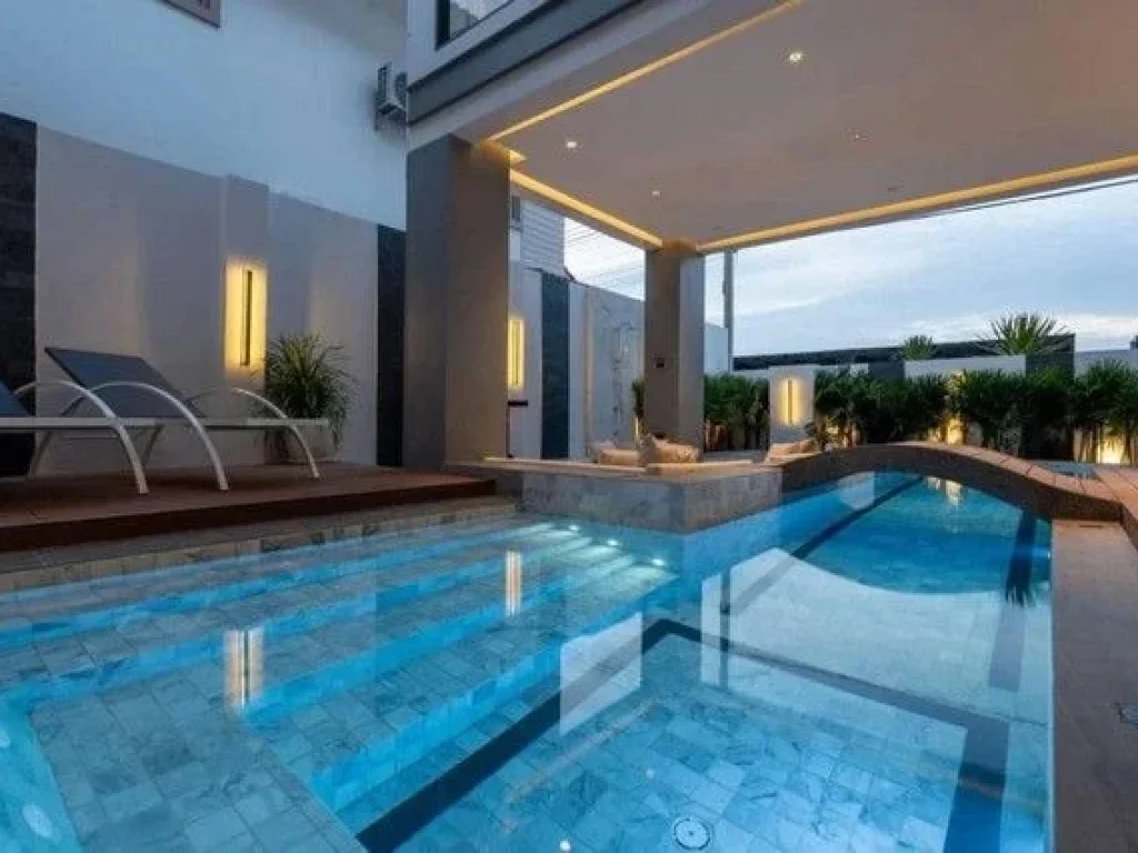 บ้าน Pool Villa เพิ่งสร้างเสร็จ อยู่เทพประสิทธิ์ใกล้จอมเทียน