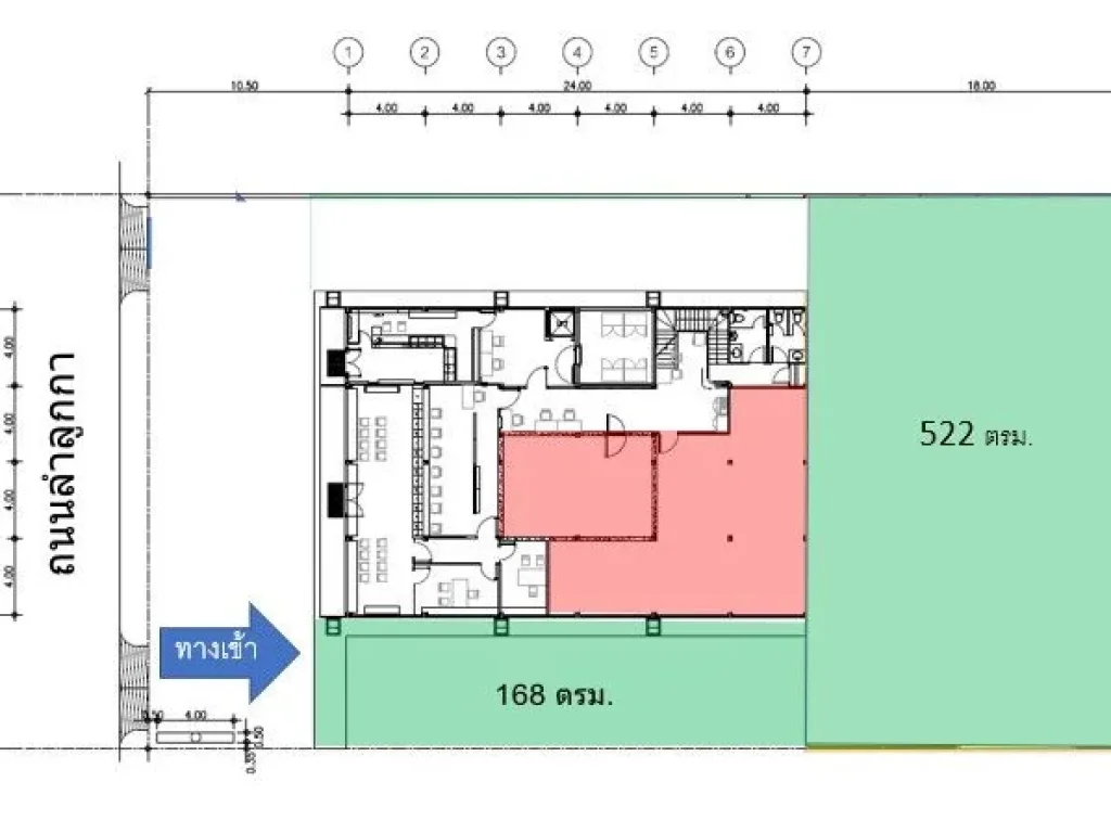 ที่ดินให้เช่า ลำลูกกาคลอง2 1725 ตารางวา ใกล้สถานีรถไฟฟ้าคูคต