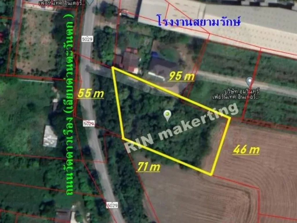 ขายยกแปลง ที่ดินหน้ากว้าง 55 เมตรติดถนนดำ ซ เลียบด่วนตะวันตก บางพูด