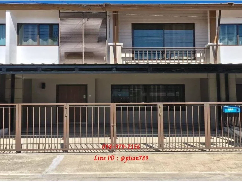 P208 ให้เช่าทาวน์โฮม 2 ชั้น หมู่บ้านพฤกษาวิล 73 พัฒนาการ 38 ใกล้โรงเรียน โรงพยาบาล