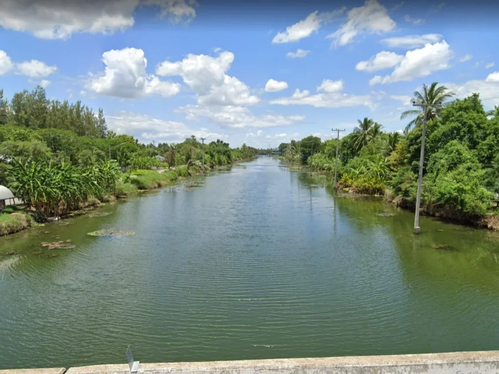 ขายที่ดิน1ไร่ ติดถนนเลียบคลองขุดใหม่ อบ้านแพ้ว จสมุทรสาคร