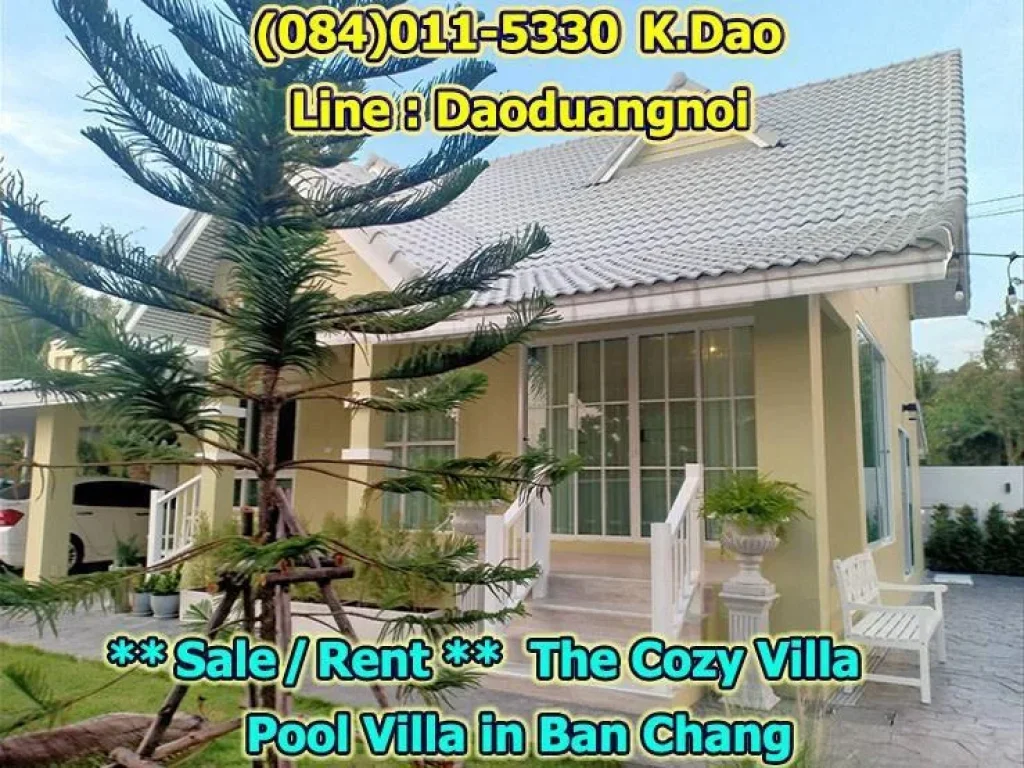 SaleRentPool Villa in Banchang New Decoration House 4 Bedrooms 5 Bathrooms 120 Sqrwah Sale Price 78 MB