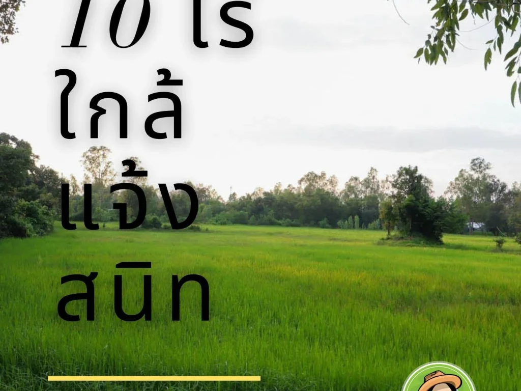 ที่นา 10 ไร่ ใกล้แจ้งสนิท ไร่ละ 600000 บาท