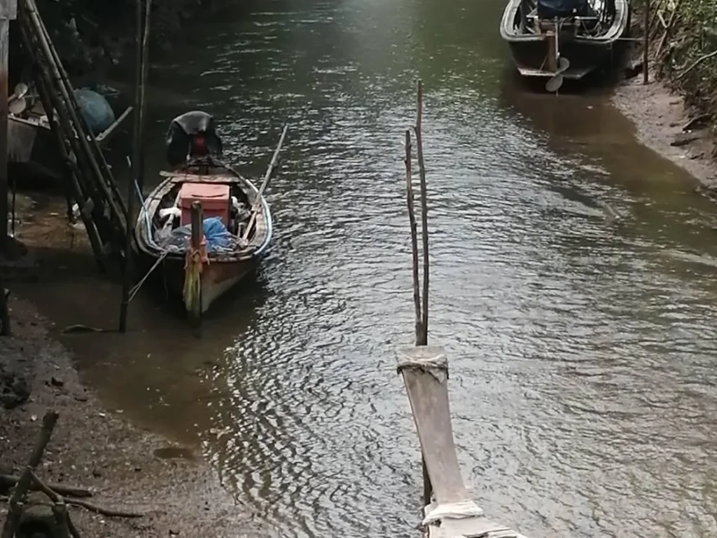 ลดราคาด่วน ที่ดินติดคลองใกล้คลองสองน้ำจกระบี่