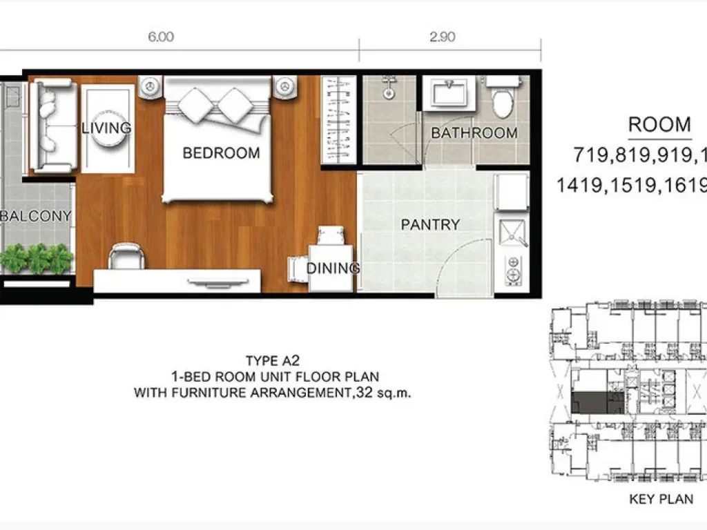 Condo Bangkok Horizon P48 ติดรถไฟฟ้า MRT เพชรเกษม 48 ห้อง 325 ตรม ชั้น15 ตะวันออก ห้องมุม เฟอร์ครบ