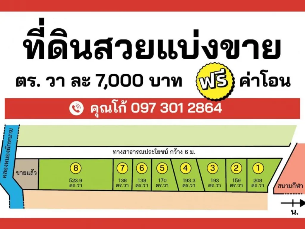 ขายที่ดินจัดสรร 7000บาทตรว ตมาบข่า อนิคมพัฒนา จระยอง