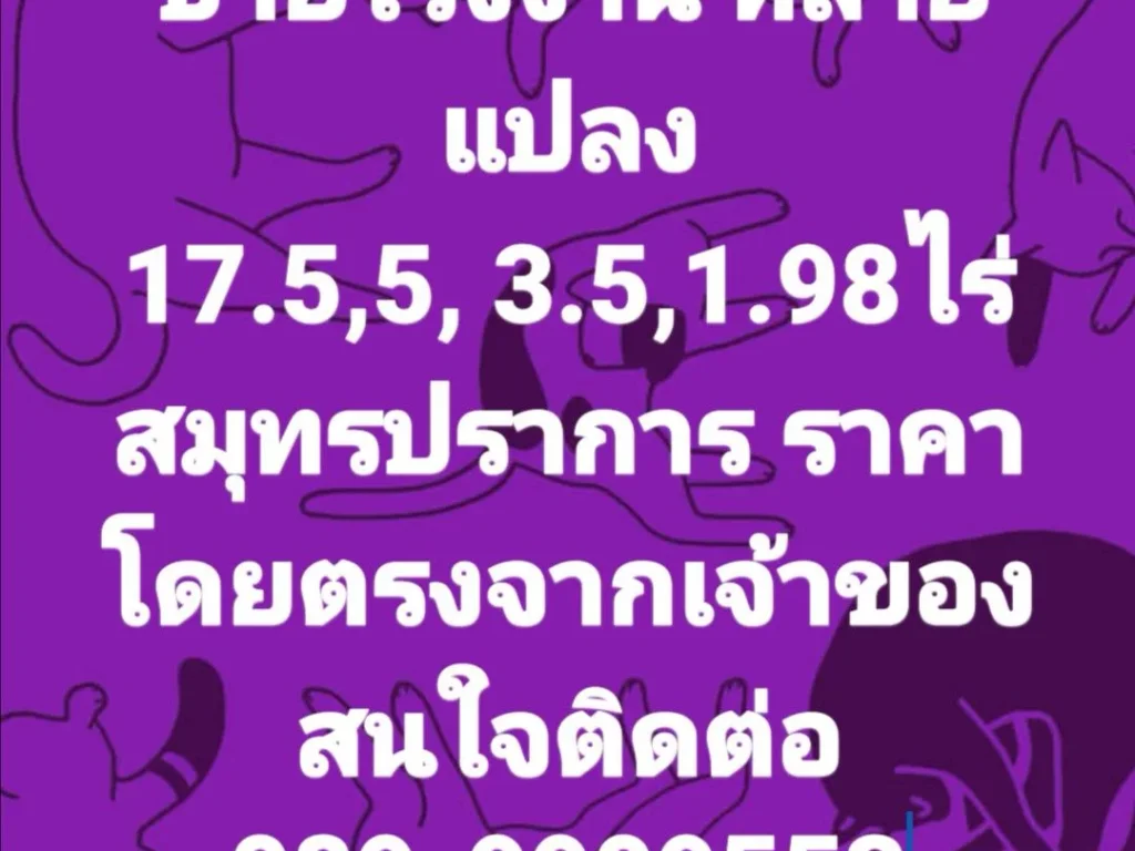 ขายโรงงานเก่าและที่ดินเปล่าหลายแปลง เจ้าของขายเอง งดนายหน้า