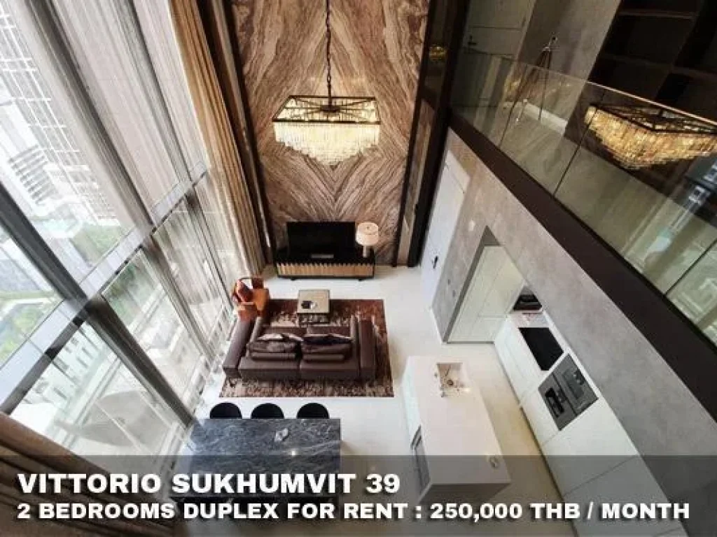 FOR RENT VITTORIO SUKHUMVIT 39 2 BR 250000 THB