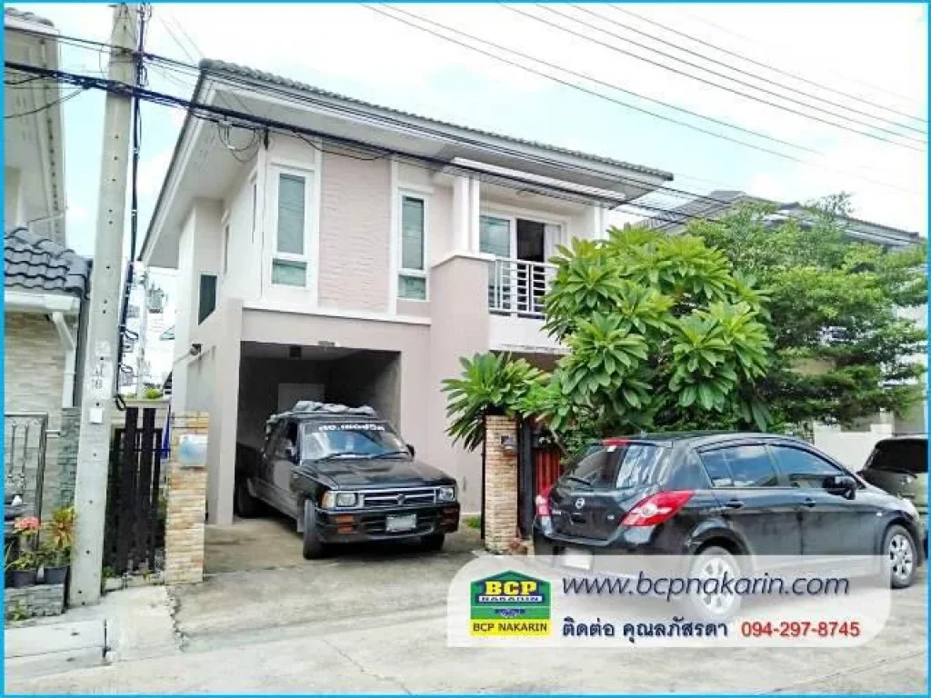 ให้เช่า บ้านแฝด 2 ชั้น มพฤกษาแกลเลอรี่ สุขุมวิท-แพรกษา เนื้อที่ 35 ตรว - 001891