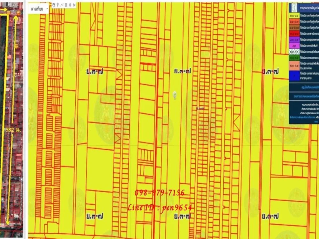 PH978 ขายที่ดิน 29 ไร่ 1 งาน 37 ตารางวา ทำเลสวย เขตสายไหม พื้นที่สีเหลือง