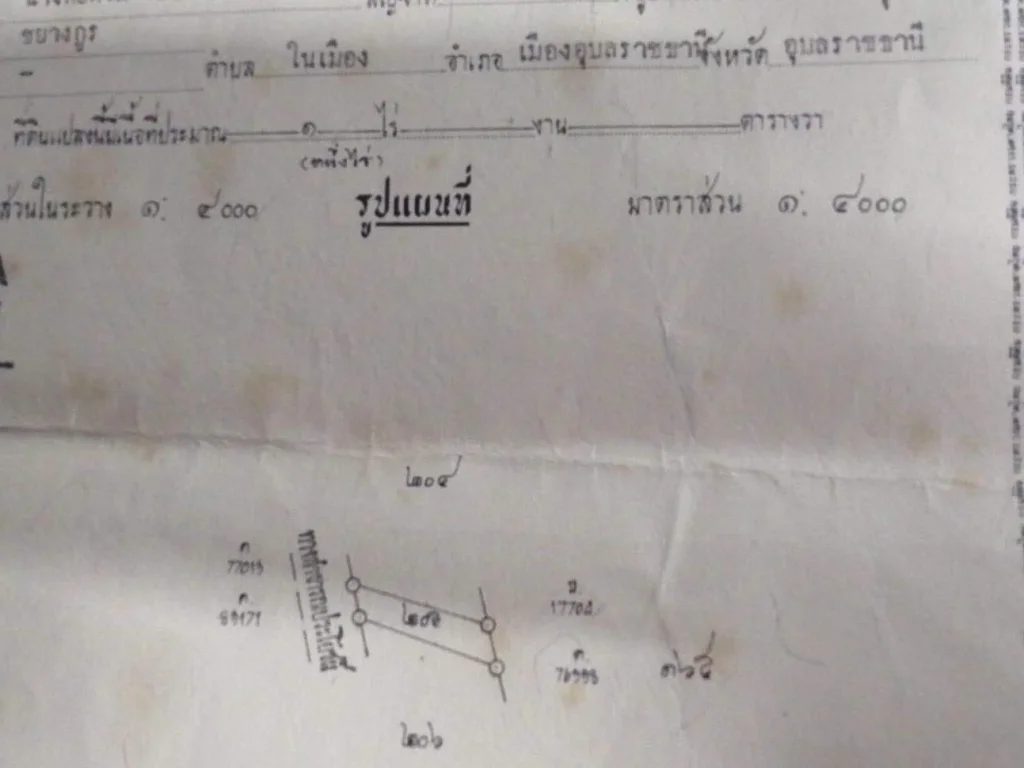 ขายที่ดินเปล่า 1ไร่บ้านบัวท่า