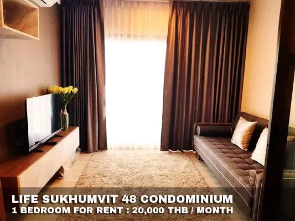 FOR RENT LIFE SUKHUMVIT 48 1 BEDROOM 20000 THB