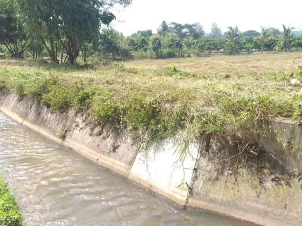 ขายที่ดินติดคลองชลประทานน้ำบ่อหลวง สันป่าตอง ราคาถูก