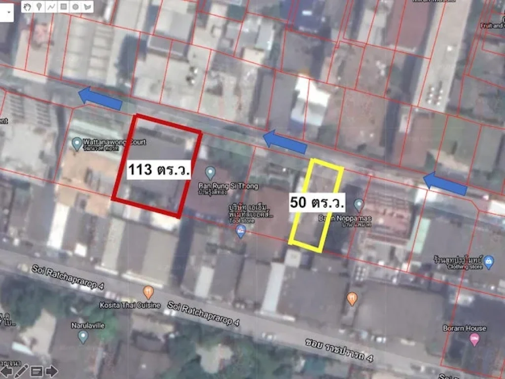 ขายที่ดิน ราชปรารภ 8 วัฒนวงศ์ 50 ตรว ใกล้ประตูน้ำ เซนทรัลเวิล