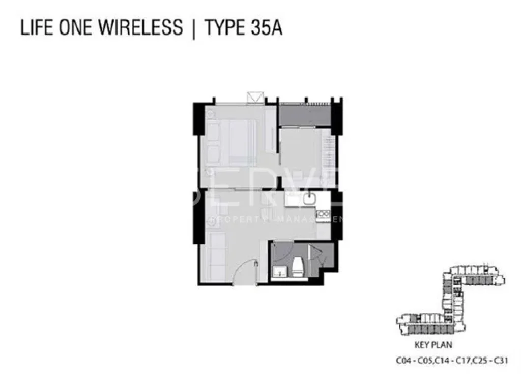 ขายคอนโด 1 นอนห้องเปล่าให้คุณได้ออกแบบอย่างที่ชอบ ที่ Life One Wireless BTS เพลินจิต 619 MB