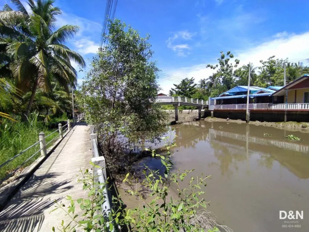 ขาย ที่ดิน 2 ไร่ ริมคลองประชาชื่น อัมพวา สมุทรสงคราม ติดถนนลาดยาง น้ำไฟเข้าถึง