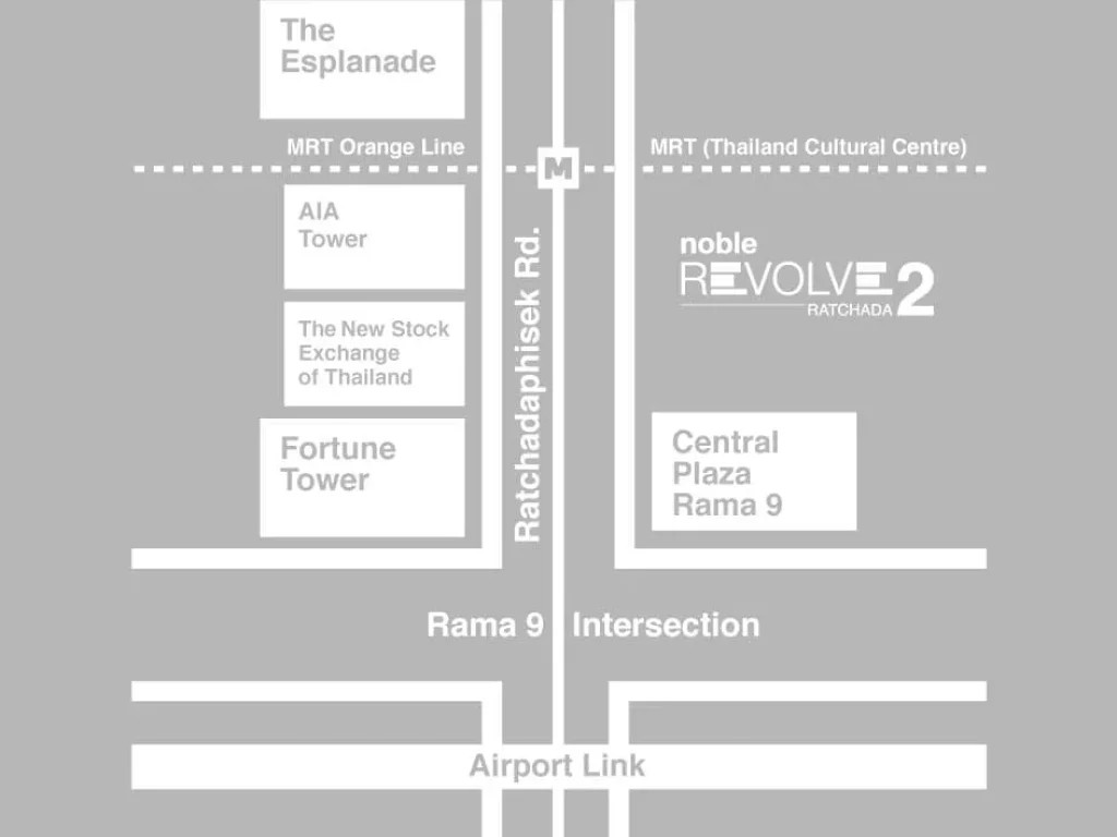 ขายคอนโด Noble Revolve รัชดา 2 ใกล้ MRT ศูนย์วัฒนธรรม ขนาด 38 ตรม ชั้น 39 มี 2 ห้องนอน