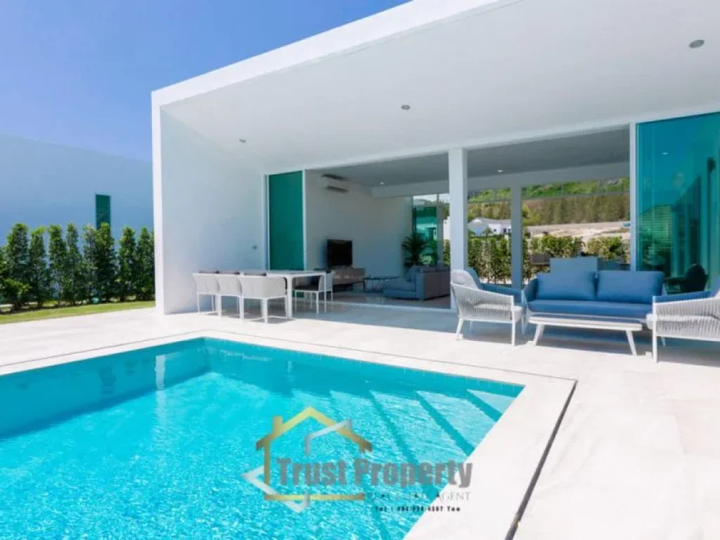 Hua Hin Modern Luxury House For Sale ขาย บ้านเดี่ยว สไตล์โมเดิร์น หรู วิวภูเขา หัวหิน