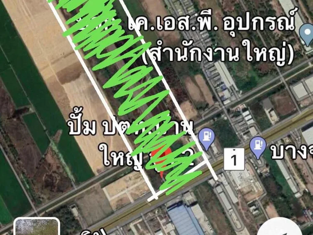 ลดเหลือ 45 ล้านขายที่ดิน 67 ไร่ 3 งาน 41 ตรวติดถนนพหลโยธิน กรุงเทพวังน้อยขาขึ้น