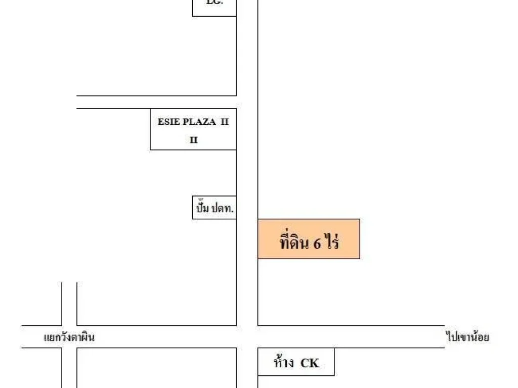 ขายที่ดิน 6 ไร่ ใกล้ CK ปลวกแดง ติดถนนหลัก