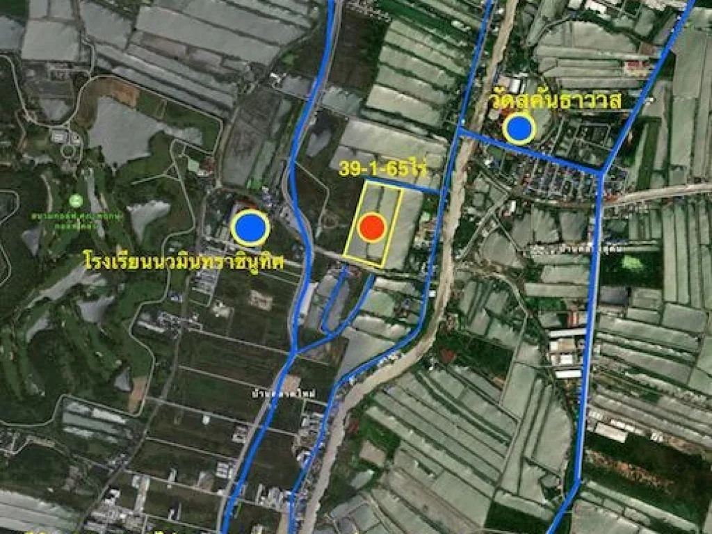 ขายที่ดินบางบ่อ 39-1-65ไร่ สมุทรปราการ 