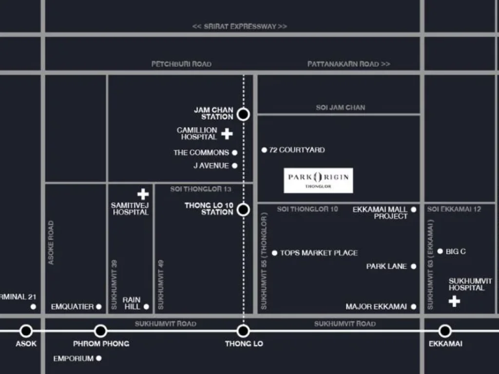 Condo Park Origin Thonglor 51 ตารางเมตร 2 นอน Duplex ชั้น30