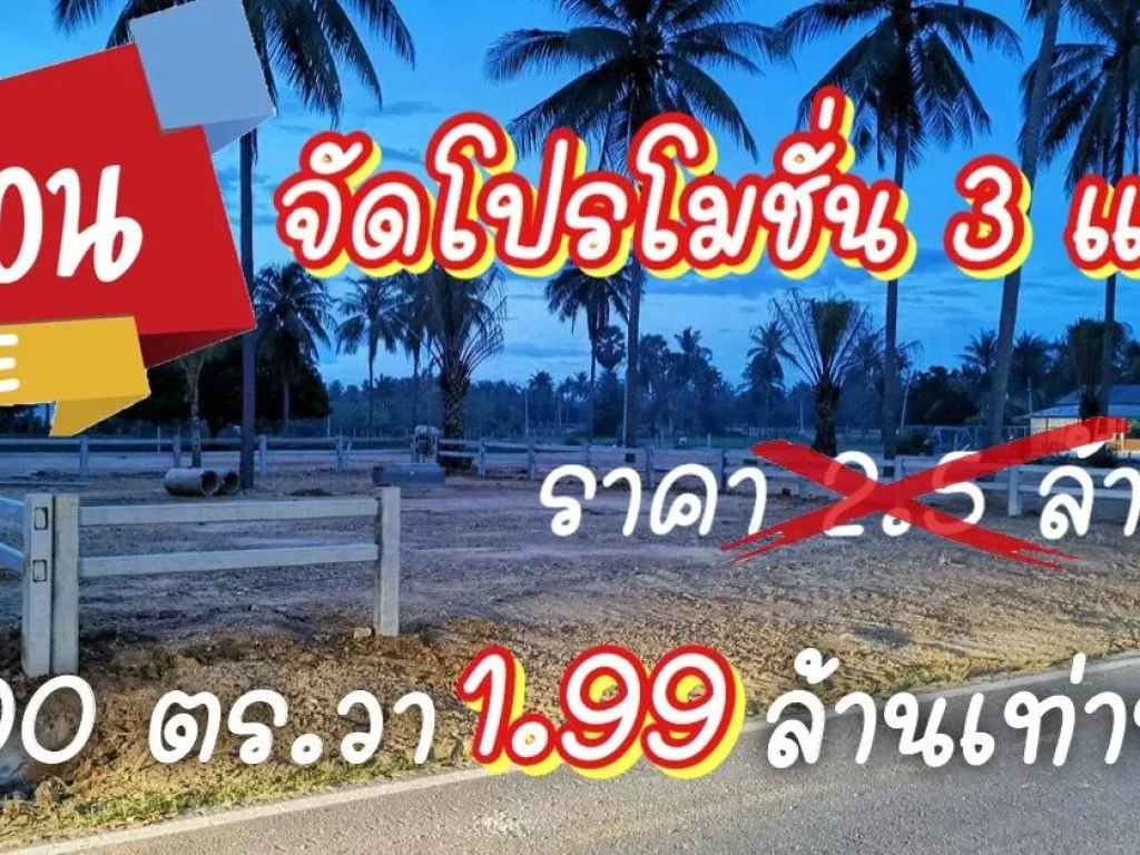 ขายที่ดินทำเลทอง โปรถูก3แปลง