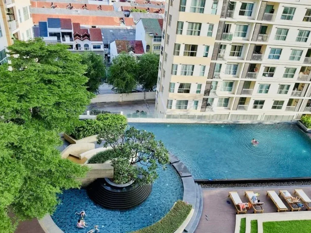 ให้เช่าคอนโด SampS Condo Sukhumvi 101 ขนาด 48 ตรม 1 ห้องนอน 1 ห้องน้ำ ชั้น 8 วิวสระน้ำ