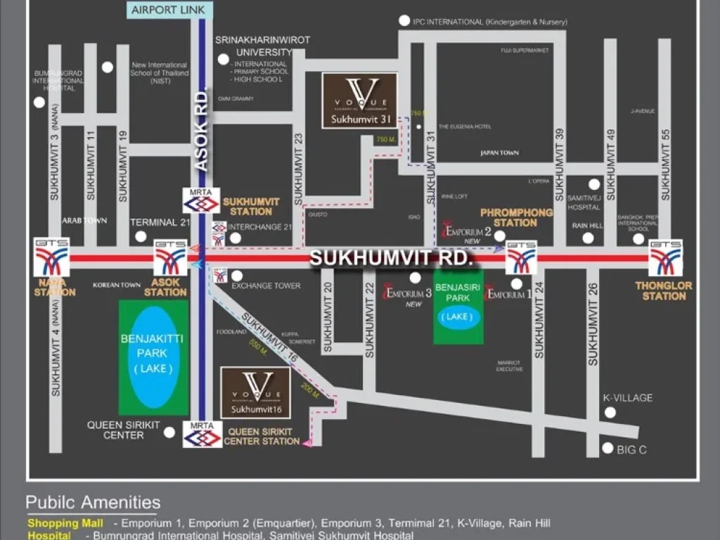 ขายพร้อมผู้เช่า VOQUE สุขุมวิท 31 ขนาด 50 ตรม ชั้น 6