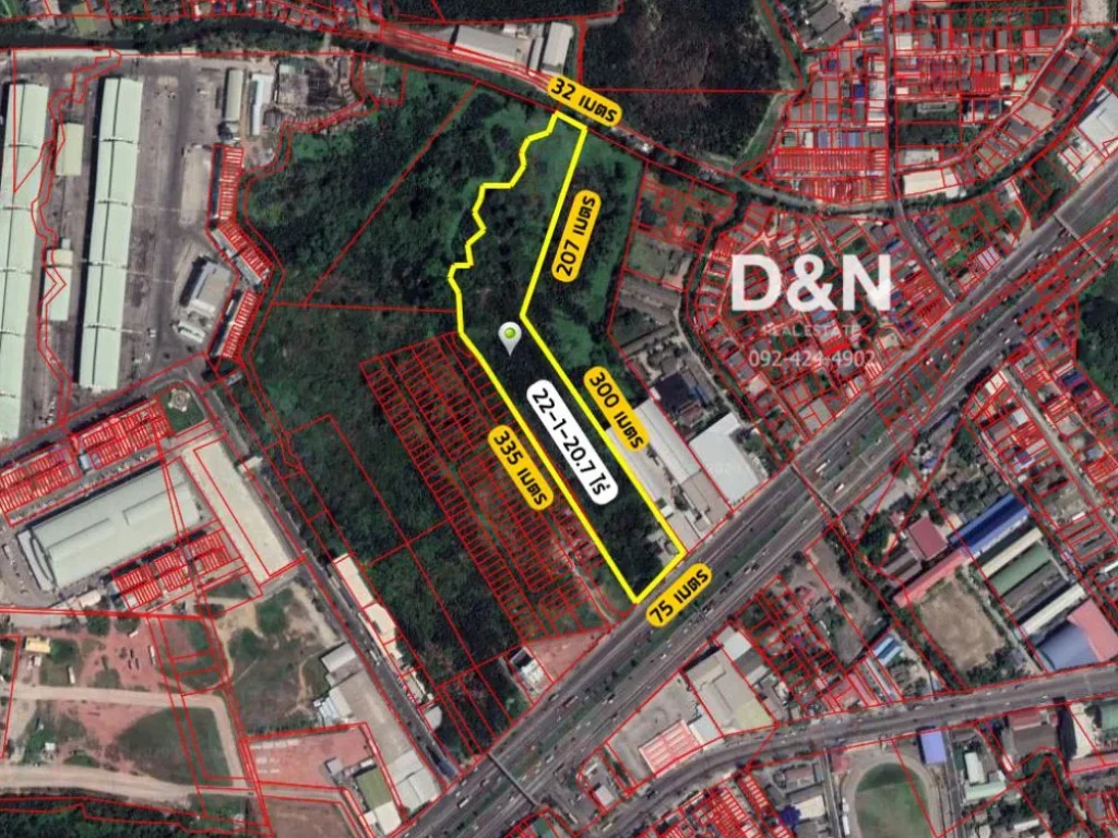 ขาย ที่ดิน 22 ไร่ ติดถนนพระราม2 ข้างตลาดทะเลไทย ขายถูกใกล้เคียงราคาประเมิน