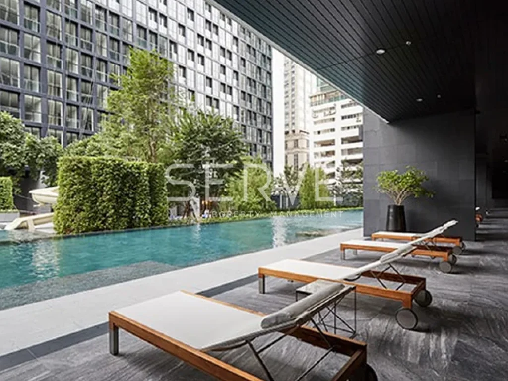 Luxury Studio 1 Bed Garden View 40K ให้เช่าที่คอนโด Noble Ploenchit BTS Phloen Chit