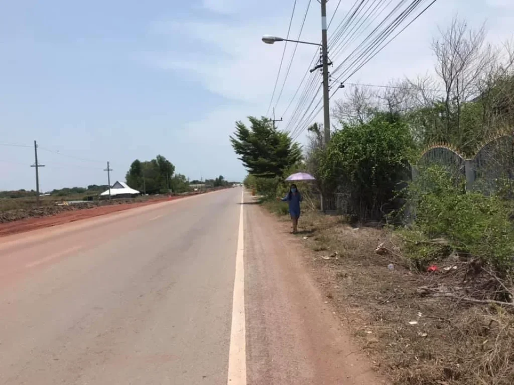 ที่ติดถนนเลียบคลองพิทยาลงกรณ์ บรรยากาศดี เหมาะสร้างบ้านพักอาศัย