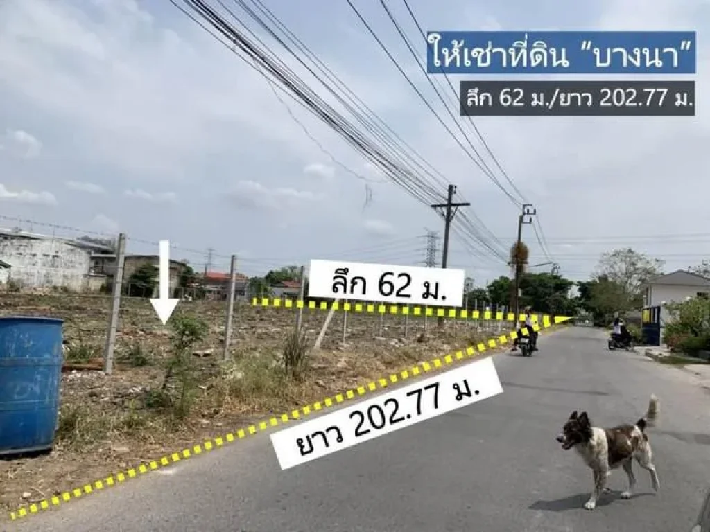 ให้เช่า ที่ดินเปล่า 7-1-82 ไร่ เยื้องเมกะบางนา