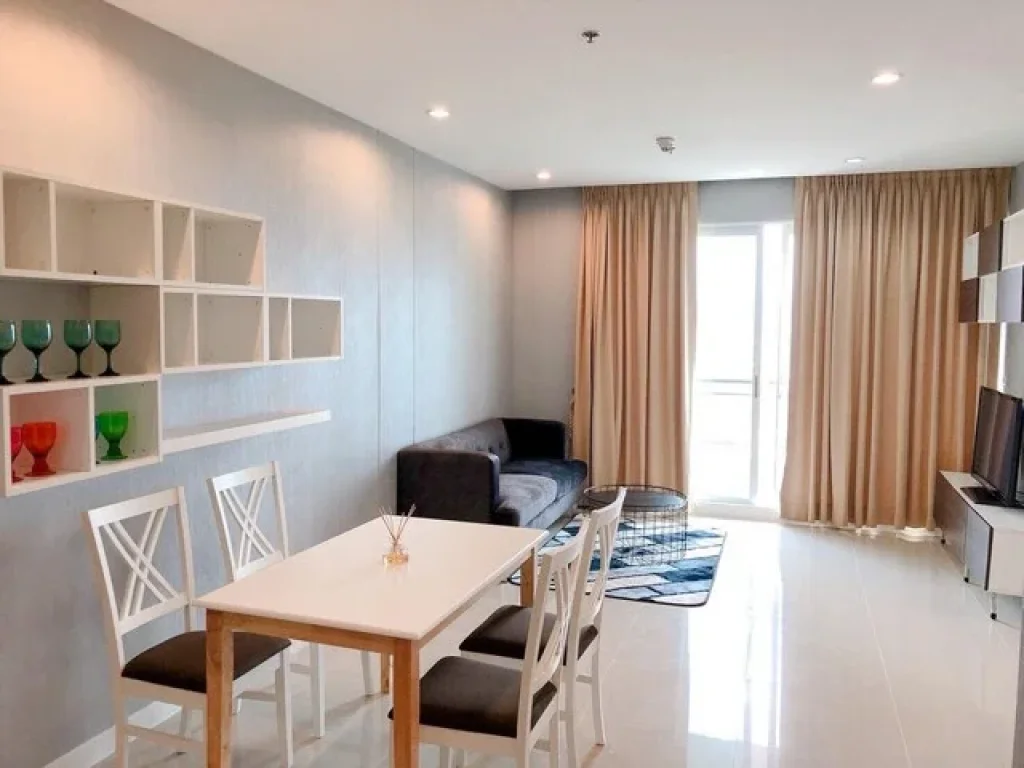 ให้เช่า Circle Condominium เพชรบุรี36 ขนาด 75 ตรม 2 นอน 2 น้ำ ชั้น 23 ห้องมุมวิวสวย