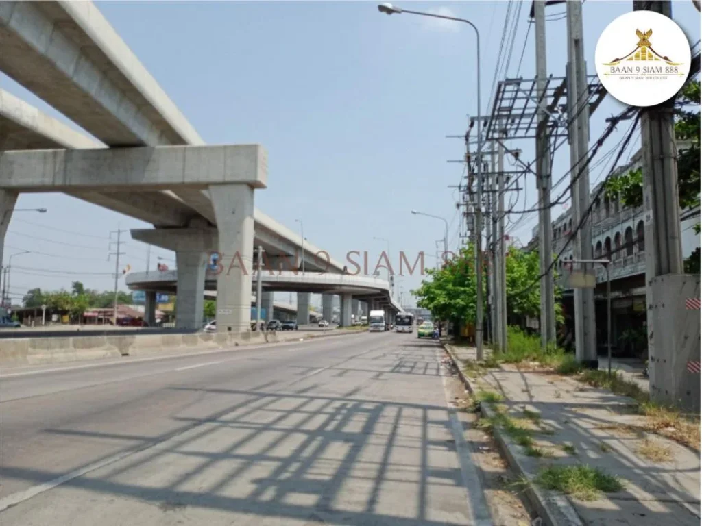 ที่ดิน 800 ตรว ติดถนนกาญนาภิเษก -ใกล้สถานีรถไฟฟ้าสีม่วง